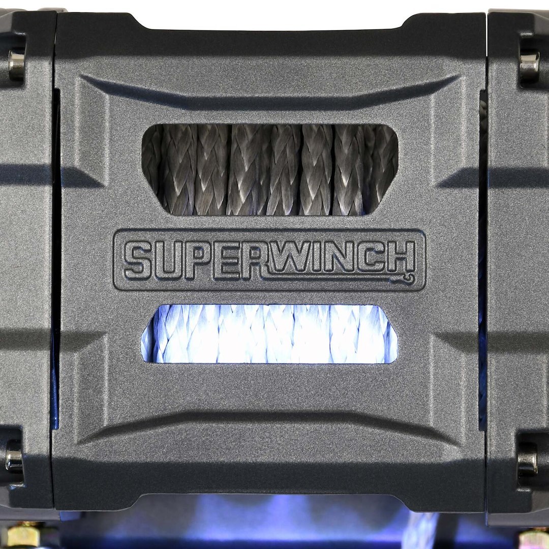 Superwinch Winch, SP35 Series, Vehicle Mounted, Vehicle Recovery Winch, 3500 Pound Line Pull Capacity, 33/64 Inch X 79 Foot Synthetic Rope – 1135250
