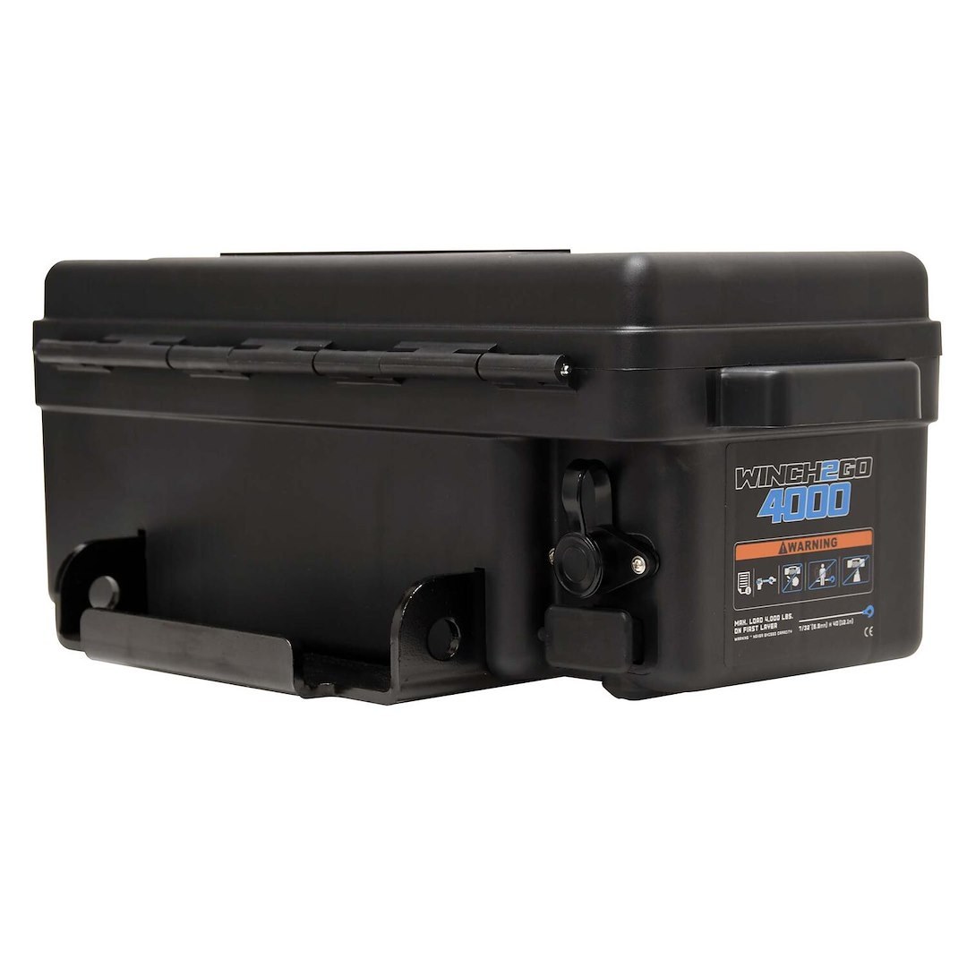 Superwinch Winch, Winch2Go, Portable with Tool Box Enclosure, 12 Volt Electric, 4000 Pound Line Pull Capacity, 50 Foot Wire Rope – 1140222