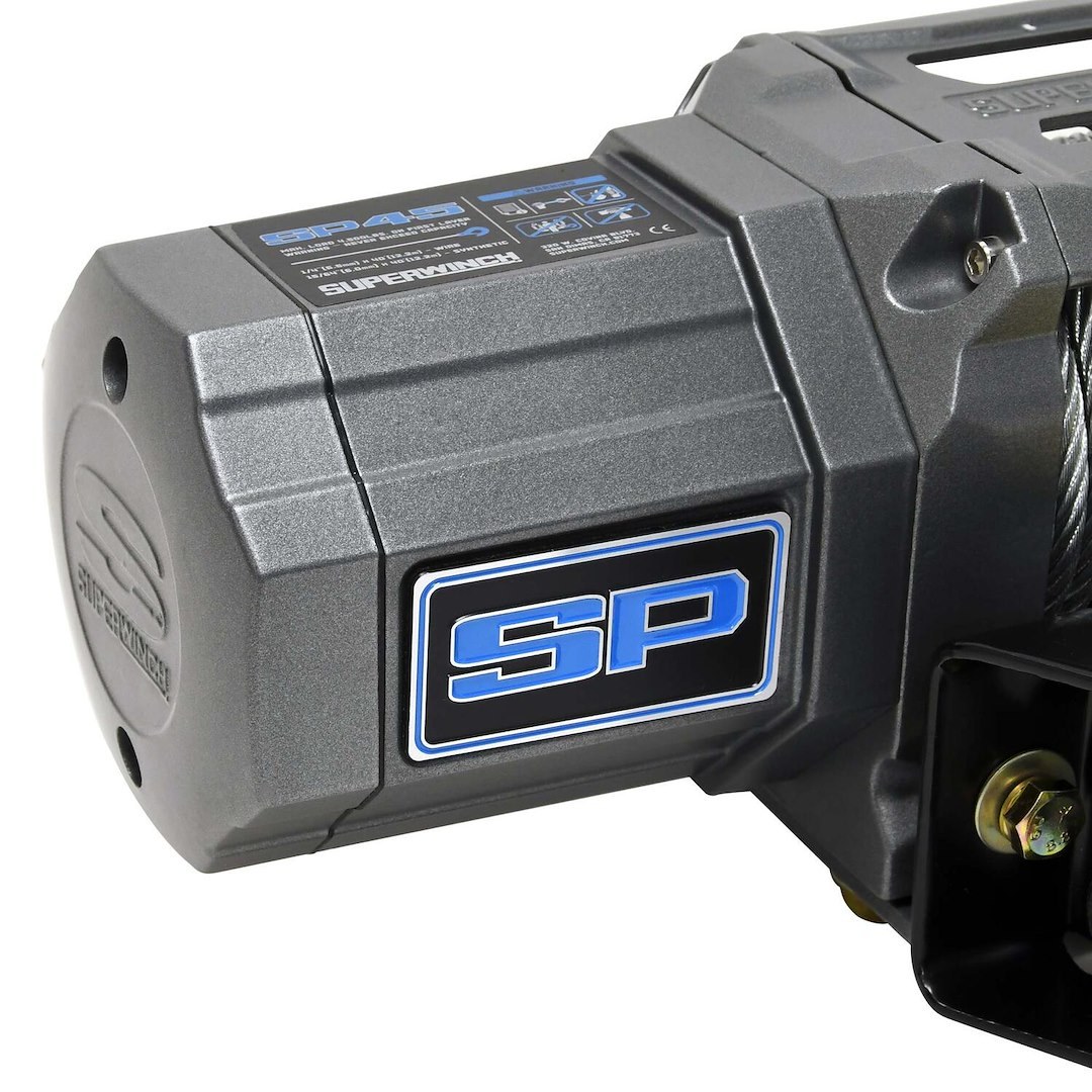 Superwinch Winch, SP45 Series, Vehicle Mounted, Vehicle Recovery Winch, 4500 Pound Line Pull Capacity, 15/64 Inch X 40 Foot Steel Rope – 1145240