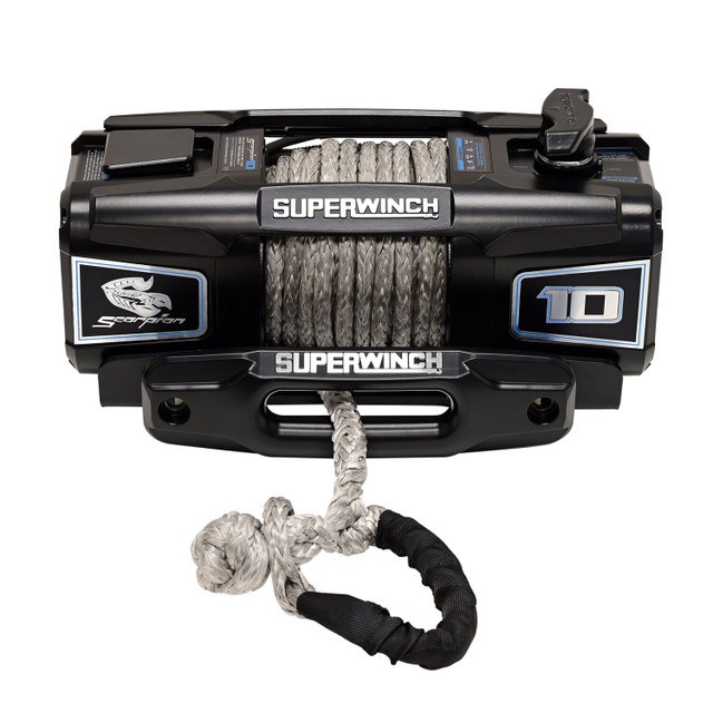Superwinch Winch, Scorpion, Vehicle Mounted, Vehicle Recovery Winch, 12 Volt Electric, 10,000 Pound Line Pull Capacity – 1155401