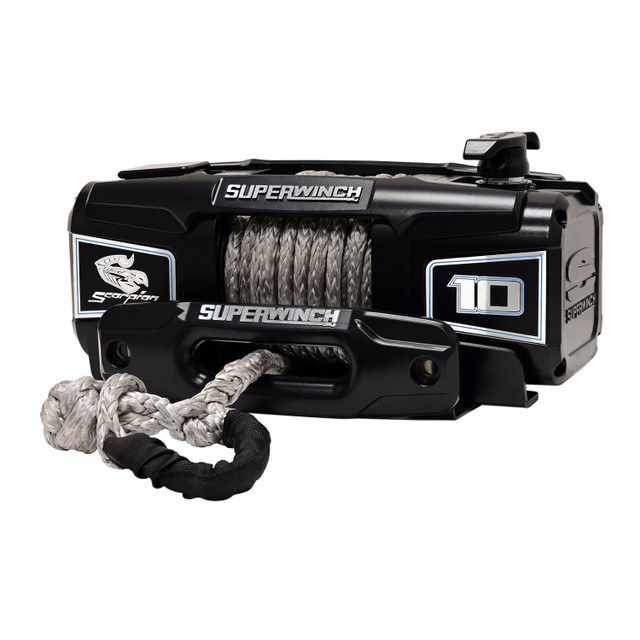 Superwinch Winch, Scorpion, Vehicle Mounted, Vehicle Recovery Winch, 12 Volt Electric, 10,000 Pound Line Pull Capacity – 1155401