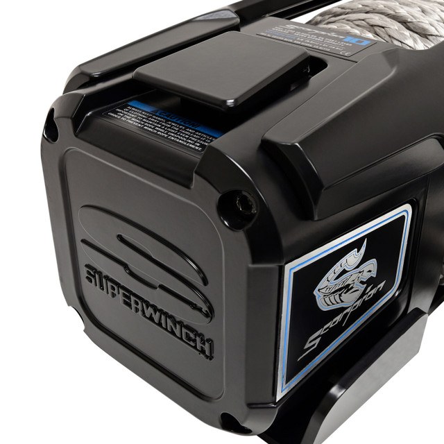Superwinch Winch, Scorpion, Vehicle Mounted, Vehicle Recovery Winch, 12 Volt Electric, 10,000 Pound Line Pull Capacity – 1155401