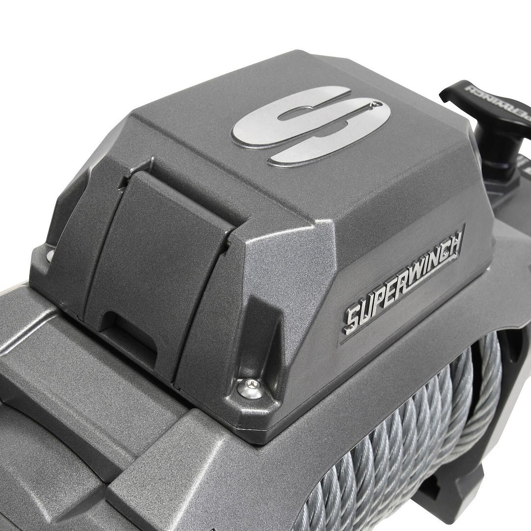 Superwinch Winch, Sx Series, Vehicle Mounted, Vehicle Recovery Winch, 12 Volt, 12,000 Pound Line Pull Capacity, 85 Foot Wire Rope – 1712200