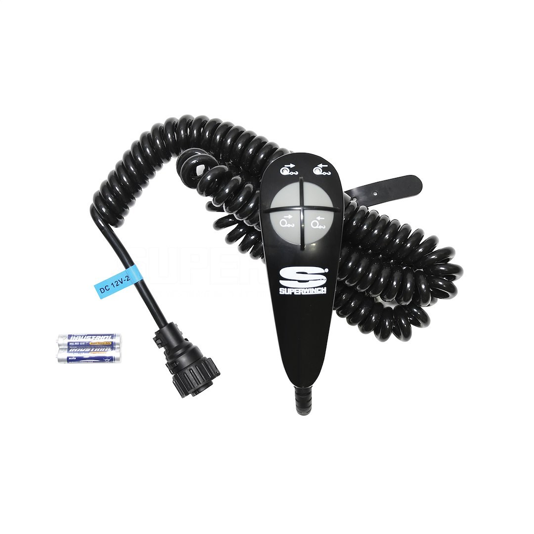 Superwinch Winch Remote Hand Held Controller, For Talon 9.5/ 12.5/ 14/ 18 Series Winches, Plug-IN, 15 Foot Connector Cable – 2273