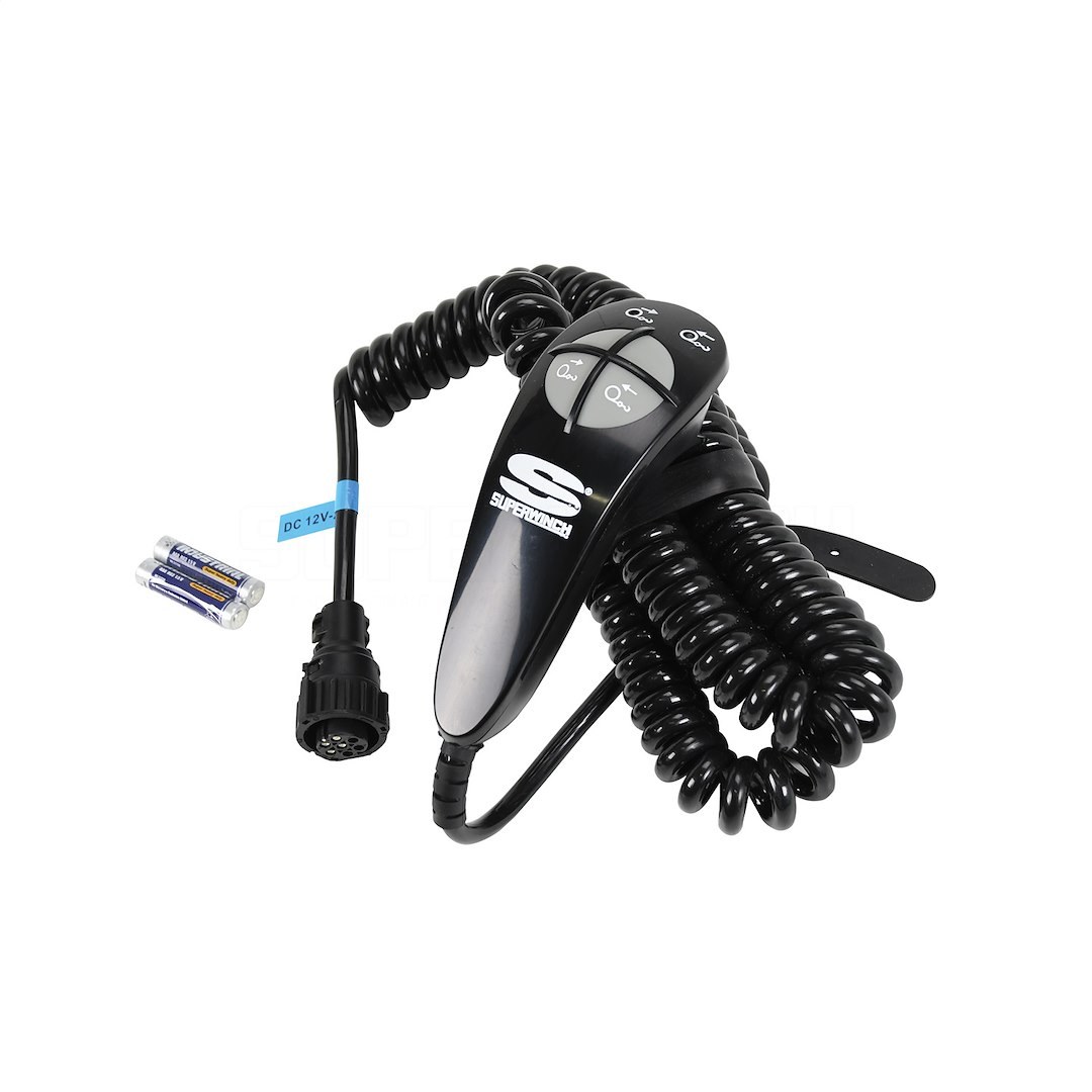 Superwinch Winch Remote Hand Held Controller, For Talon 9.5/ 12.5/ 14/ 18 Series Winches, Plug-IN, 15 Foot Connector Cable – 2273