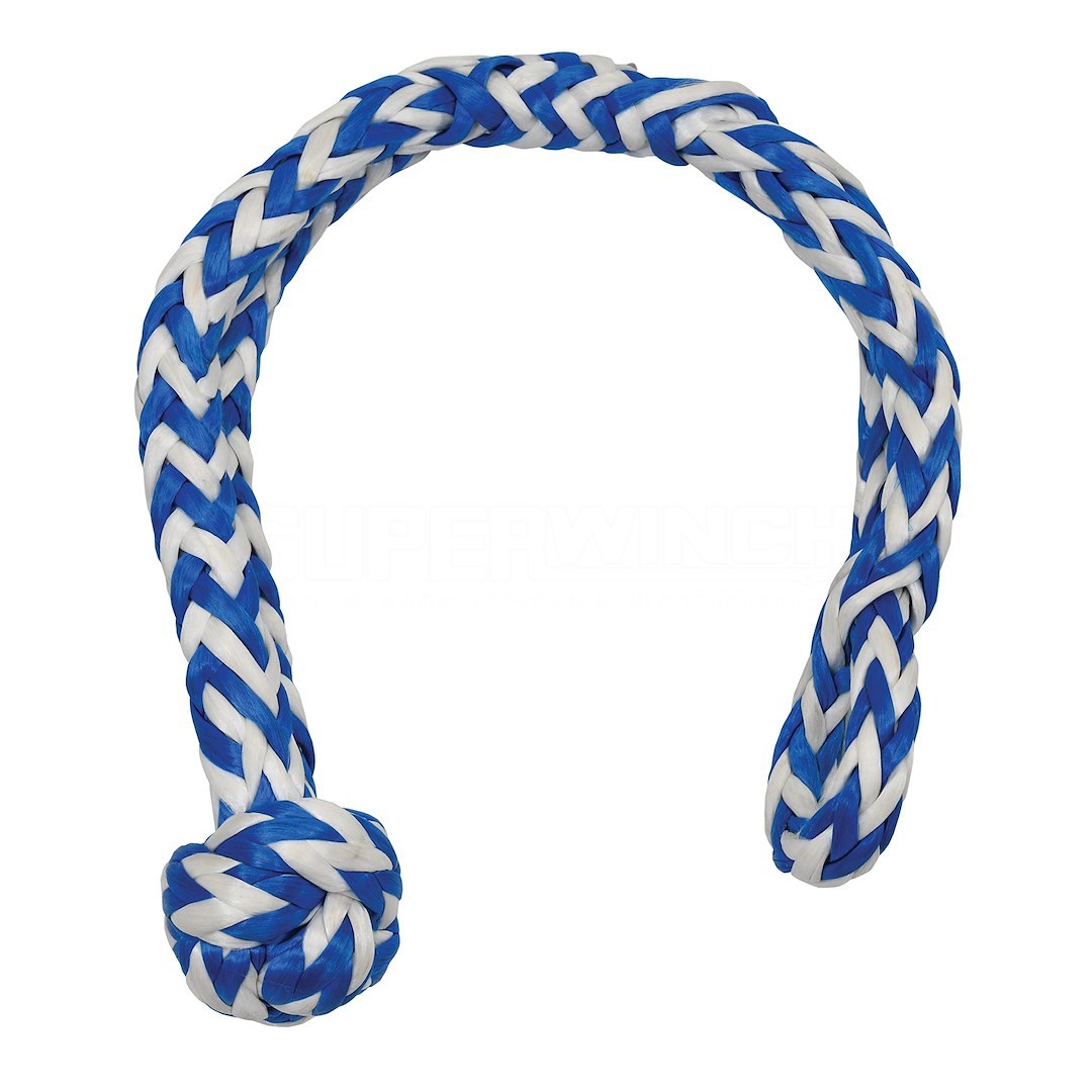 Superwinch Shackle Rope, 38000 Pound Maximum Capacity, Blue/ White – 2574