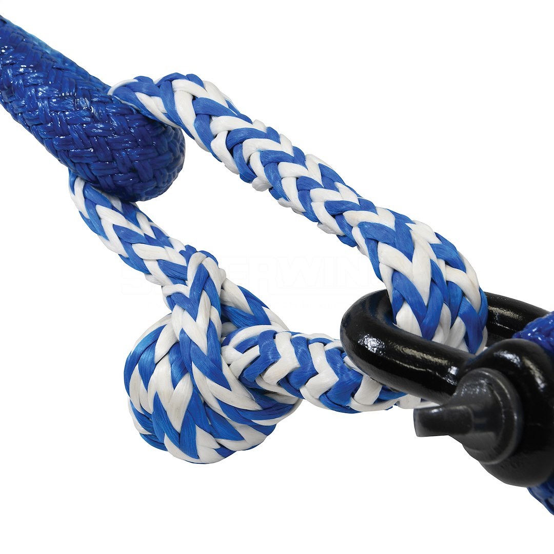 Superwinch Shackle Rope, 38000 Pound Maximum Capacity, Blue/ White – 2574