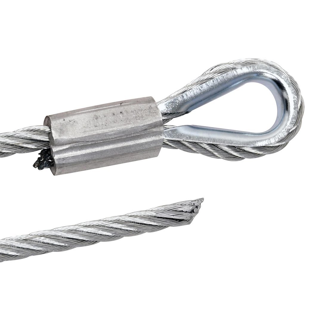Superwinch Winch Cable, For S5500/ S7500 Series Winches, 5/16 Inch Diameter X 55 Foot Length, Steel, Loop on One End – 89-24640