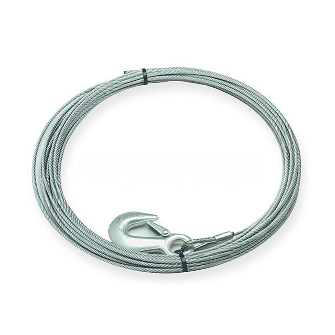 Superwinch Winch Cable, For LP10000 Winch, 3/8 Inch Diameter X 85 Foot Length, Galvanized Steel – 90-12879