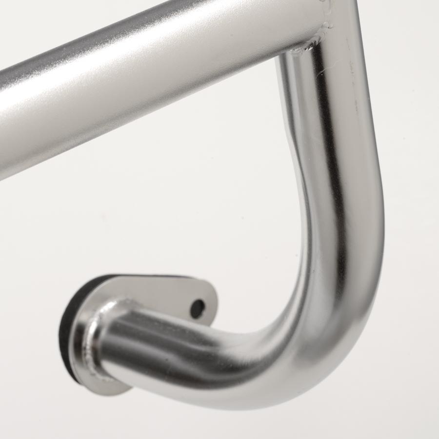 Surco Rear Door Ladder, Non-Slip Tubular, 4 Rungs, Electro-Polished, Silver, Stainless Steel, Over the Door Hooks – 093F99