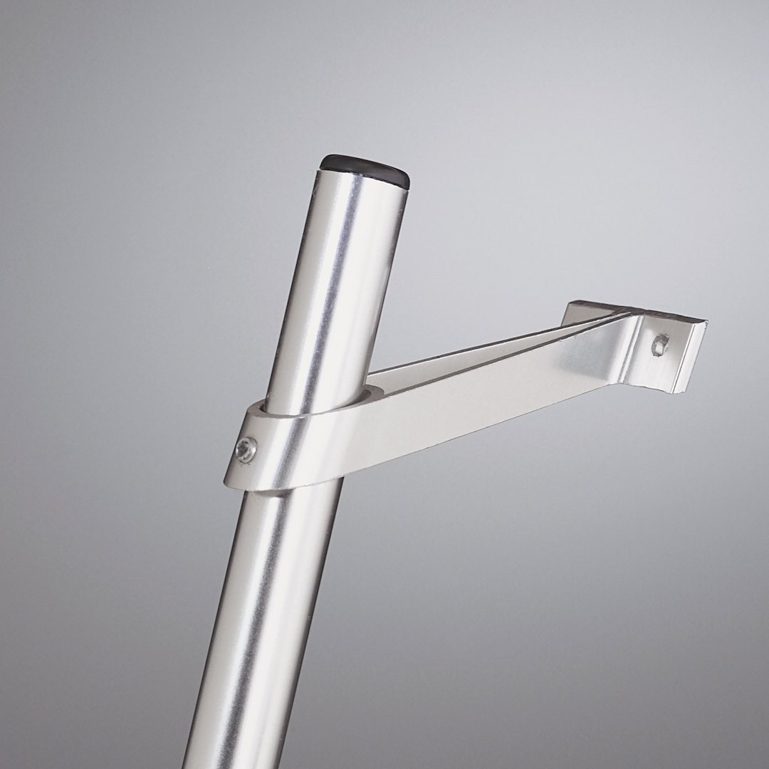 Surco Rear Door Ladder, Non-Slip Tubular, 4 Rungs, Electro-Polished, Aluminum, Over the Door Hooks – 200C