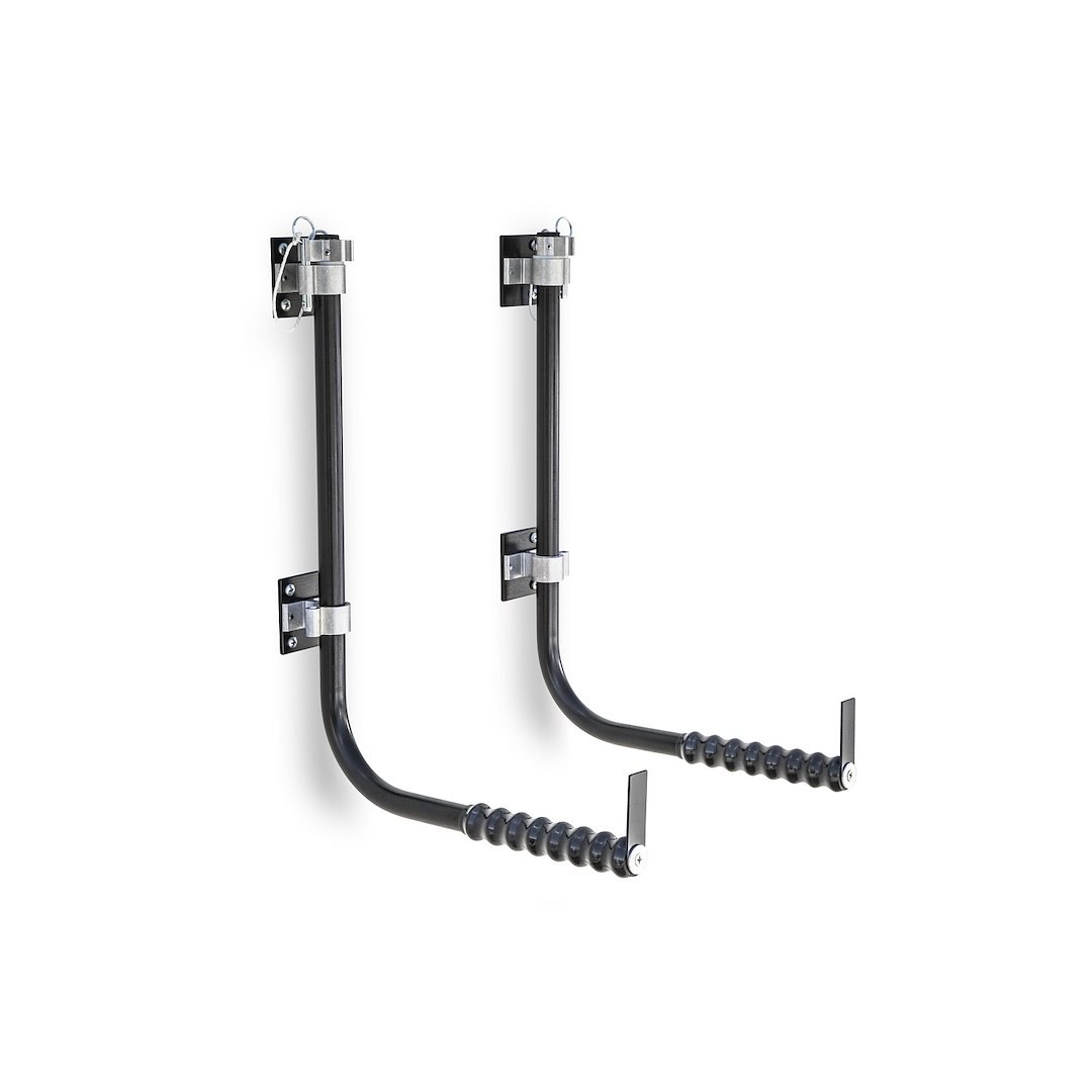 Surco Hard Door Storage Hanger, Wall Mount, Will Store Two Door, Steel, With PVC Bump Sleeve – DH1001