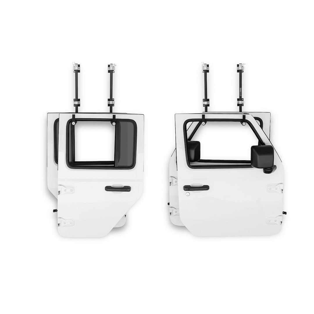 Surco Hard Door Storage Hanger, Wall Mount, Will Store Two Door, Steel, With PVC Bump Sleeve – DH1001