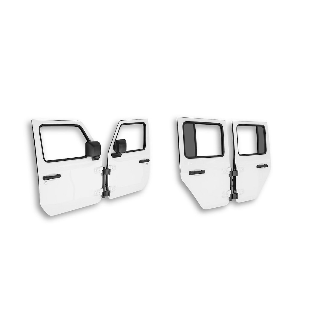 Surco Hard Door Storage Hanger, Wall Mount, Will Store Two Door, Steel, With Nylon Shoulder Washer – DH1002