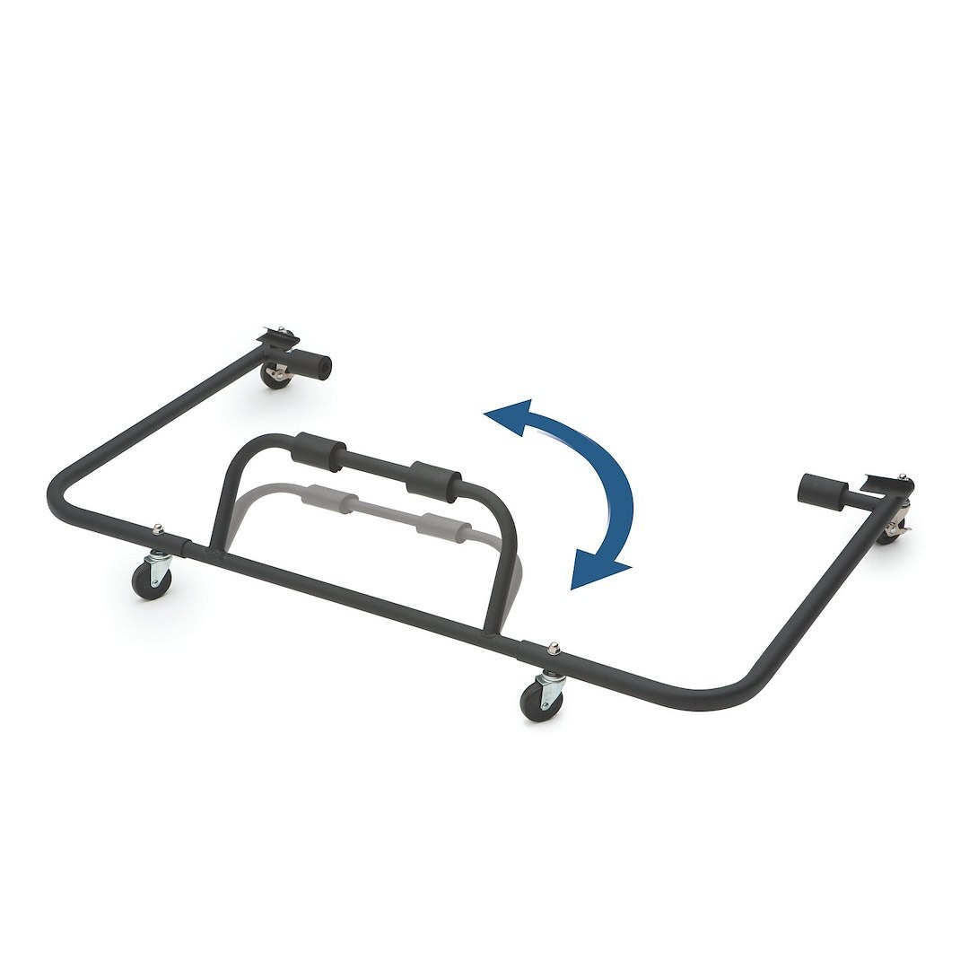 Surco Hard Top Storage Cart, Adjustable to Hold Any Jeep Hard Top, Without Door Holder, Powder Coated, Black, Steel – HT200