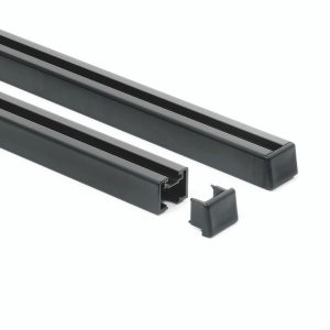 Surco Roof Basket, Safari, 60 Inch Length X 50 Inch Width X 5 Inch Height, Powder Coated, Black, Aluminum, Includes Crossbars – S5060