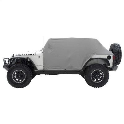 Smitty Bilt Cab Cover, Covers Cab and Cargo Area, With Door Flaps, Without Mirror Pockets, Water Resistant, Gray Denim – 1069