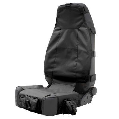 Smitty Bilt Seat Cover, Gear, Bucket Seat, With Storage Pouches, 600 Denier Polyester with a PVC Liner, Black, Single – 5661001