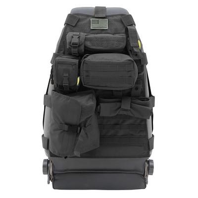 Smitty Bilt Seat Cover, Gear, Bucket Seat, With Storage Pouches, 600 Denier Polyester with a PVC Liner, Black, Single – 5661001