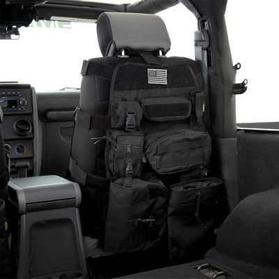 Smitty Bilt Seat Cover, Gear, Bucket Seat, With Storage Pouches, 600 Denier Polyester with a PVC Liner, Black, Single – 5661001