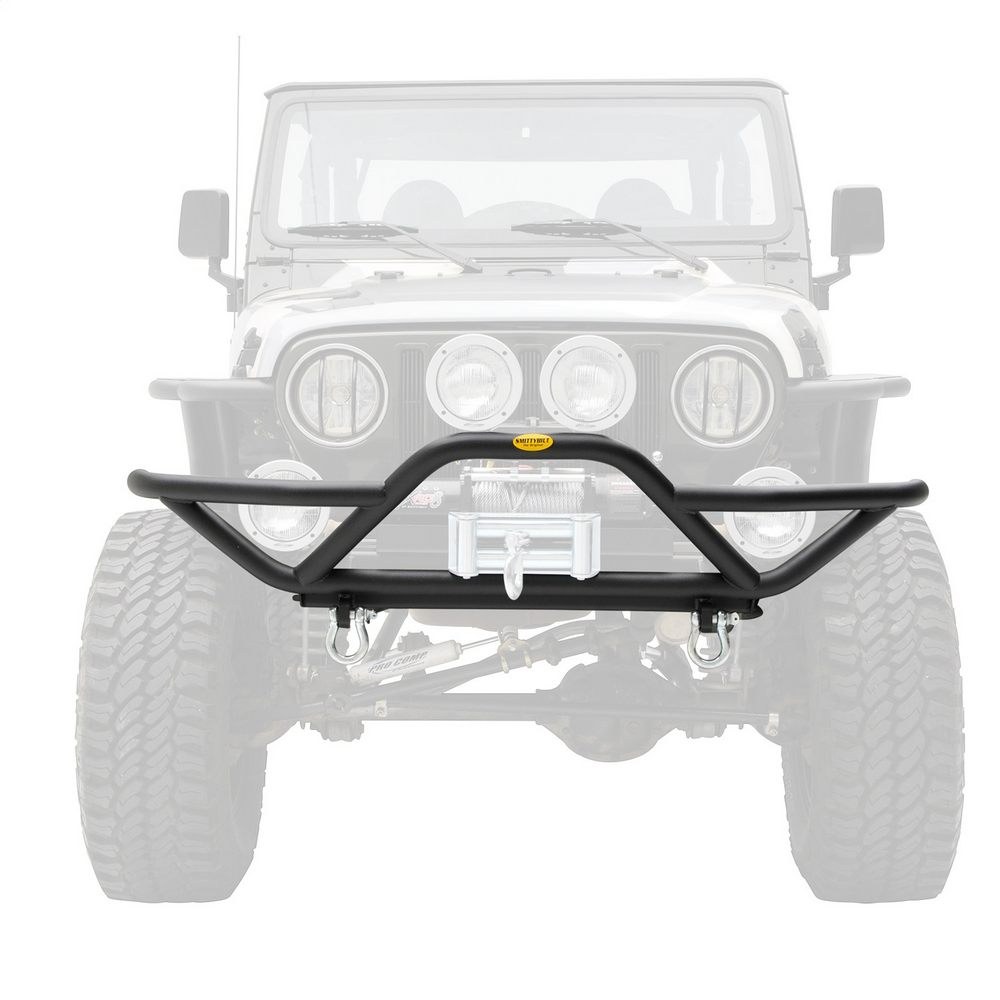 Smitty Bilt Bumper, Src Series, One Piece Design, Uses OE Mounting Hardware, With Stinger, Without Winch Plate, With D-Ring Mounts – 76721