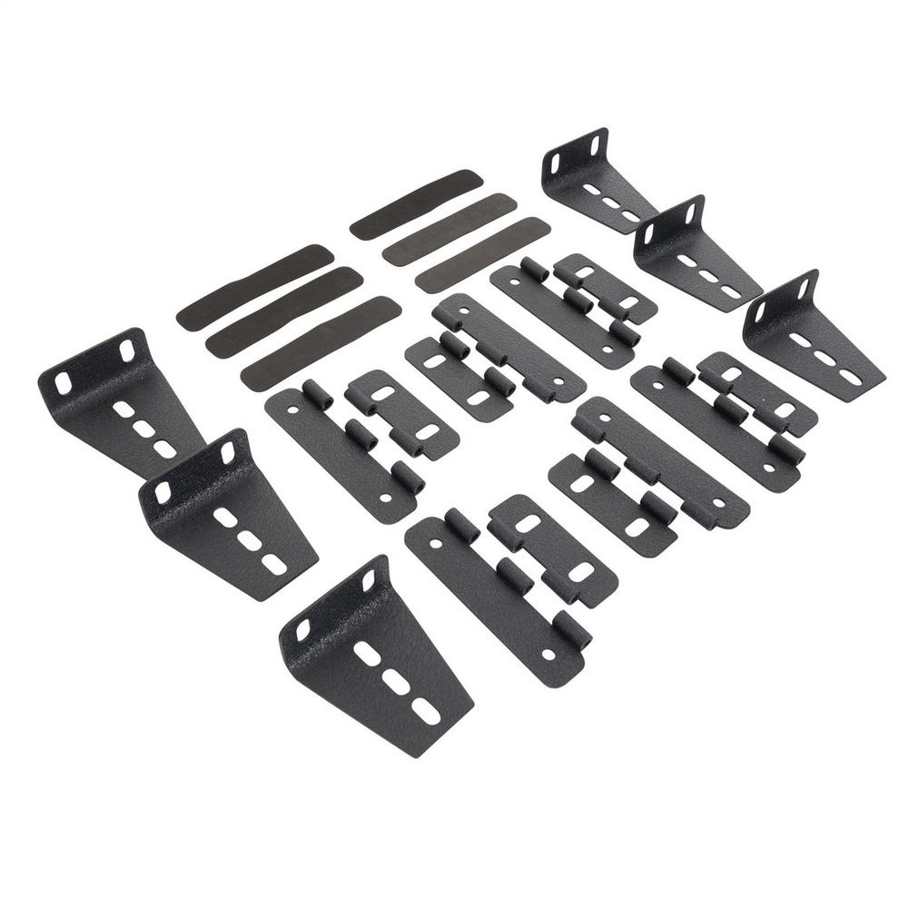 Smitty Bilt Roof Basket Mounting Kit, Defender, For Vehicles Without Raingutters, Black, Includes 6 Clamps/ Upper Extension Brackets – AM-6