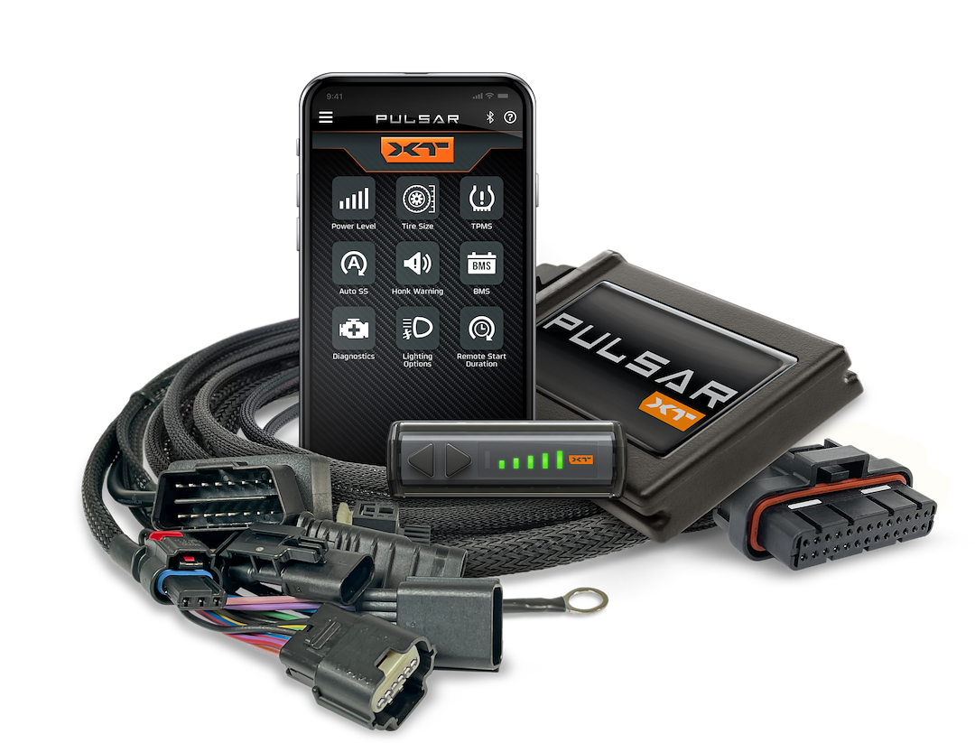Superchips Computer Chip/ Module, Pulsar Xt, Interface with Phone Application, Performance/ Towing/ Economy, Up to 5 Adjustable Power Levels – 12452