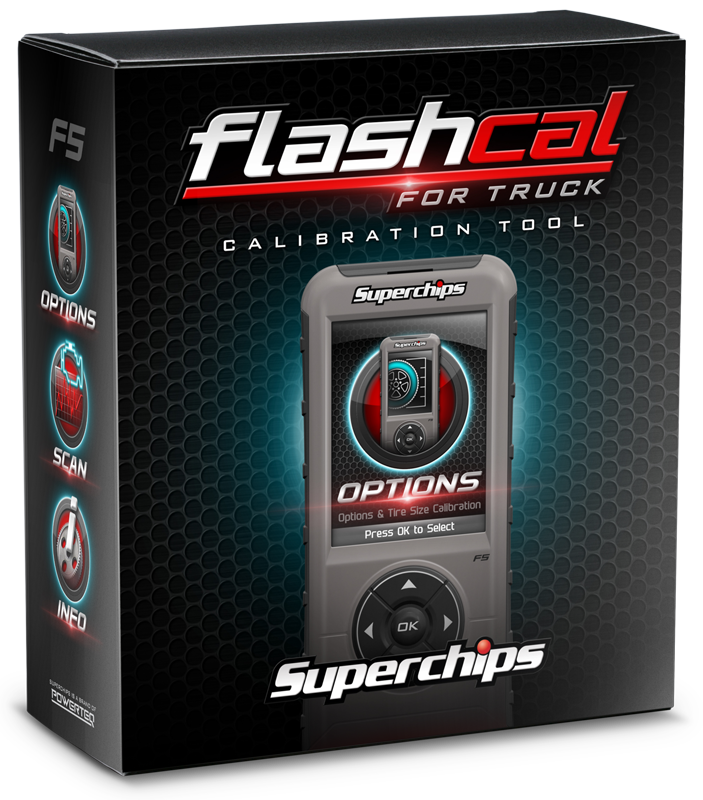 Superchips Speedometer Calibrator, Flashcal, Corrects for Gear/Axle Swaps, Reads and Clears Diagnostic Trouble Codes, Internet Updateable – 1545