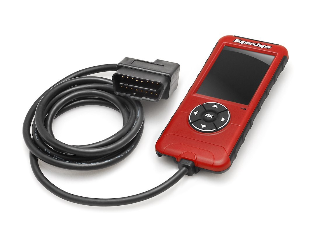 Superchips Computer Programmer, Flashpaq F5, Performance, Handheld with Navigator Buttons, Reads and Clears Diagnostic Trouble Codes – 2845