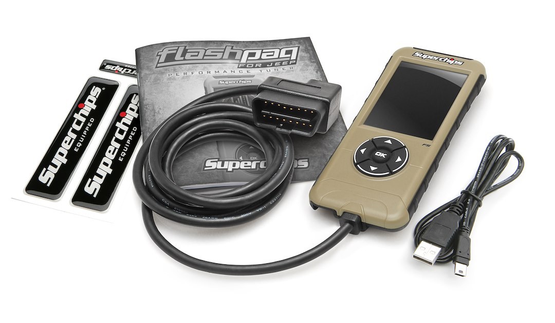 Superchips Computer Programmer, Flashpaq, Performance, Handheld with Navigator Buttons, Reads and Clears Diagnostic Trouble Codes – 3874