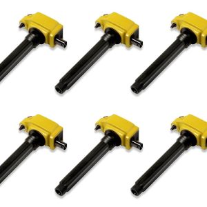 Superchips Ignition Coil, Coil on Plug, Yellow, Set of 6 – 4445-CP6