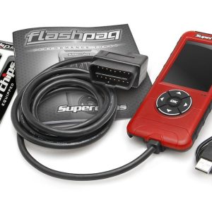 Superchips Computer Programmer, Flashpaq F5, Performance, Handheld with Navigator Buttons, Reads and Clears Diagnostic Trouble Codes – 4845