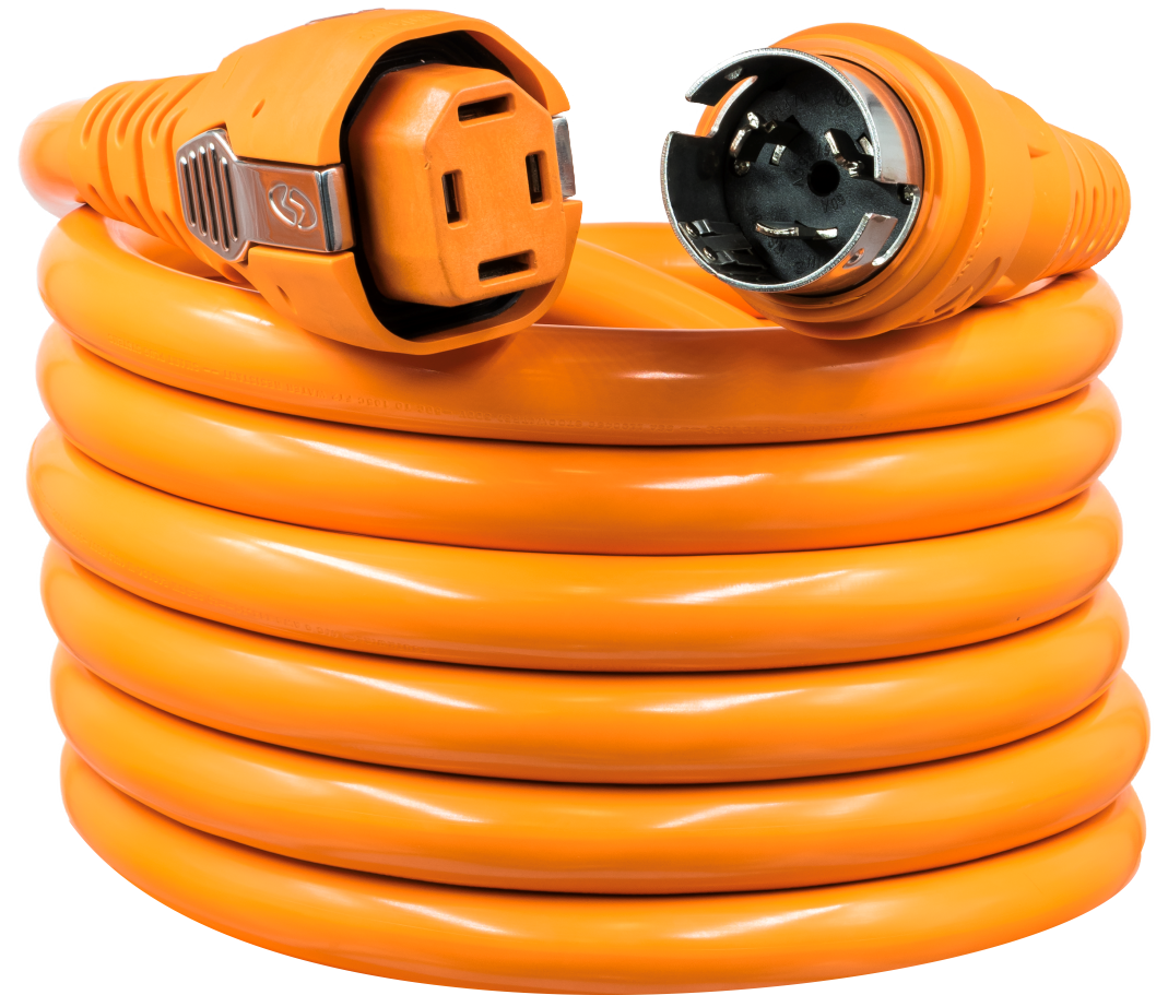 Smart Plug Power Cord, Power Supply Cord for Boats, 50 Amp, 25 Foot Length, Dual Configuration – C50254