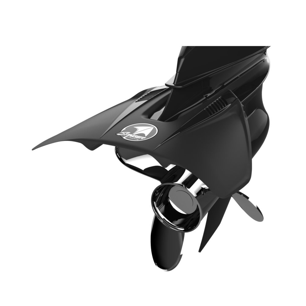 Savior Prod Hydrofoil, Stinger, For Use with 4 Horsepower to 300 Horsepower Engines, Average Lift Level 1, No Drill Installation, Black – STINGER-1