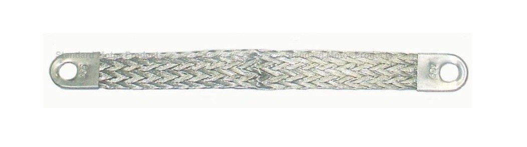 Standard Motor Products Ground Strap, Tinned Copper, 9 Inch Length, 0.468 Inch Lug Hole Diameter – B9G