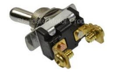 Standard Motor Products Multi Purpose Switch, 12 Volt/ 6 Volt, 35 Amp, Toggle, Round, Non-Lighted, Silver, Without Safety Cover – DS-126