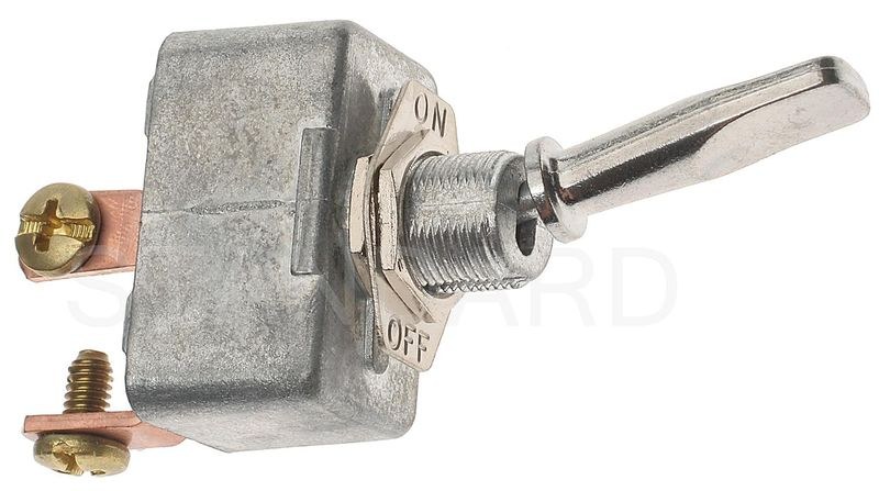 Standard Motor Products Multi Purpose Switch, 12 Volt/ 24 Volt, 50 Amp, Toggle, Flat Lever, Non-Lighted, Silver, Without Safety Cover – DS-167