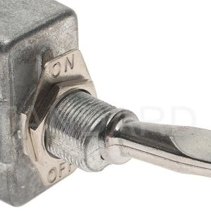 Standard Motor Products Multi Purpose Switch, 12 Volt/ 24 Volt, 50 Amp, Toggle, Flat Lever, Non-Lighted, Silver, Without Safety Cover – DS-167