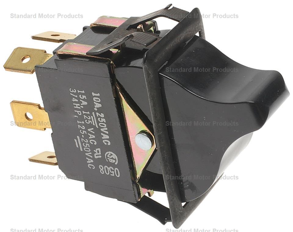 Standard Motor Products Multi Purpose Switch, 12 Volt, 35 Amp Max, Rocker, 6 Male Blade Terminal – DS-1696