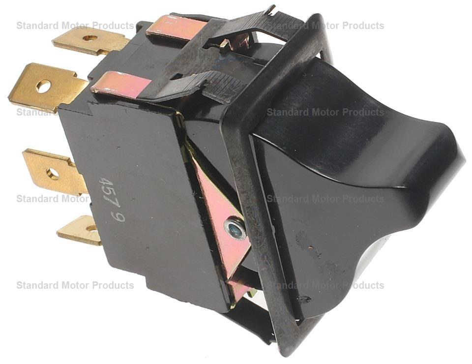 Standard Motor Products Multi Purpose Switch, 12 Volt, 35 Amp Max, Rocker, 6 Male Blade Terminal, 2 Switch Positions – DS-1697