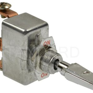 Standard Motor Products Multi Purpose Switch, 12 Volt/ 24 Volt, 50 Amp, Toggle, Flat Lever, Non-Lighted, Silver, Without Safety Cover – DS-194