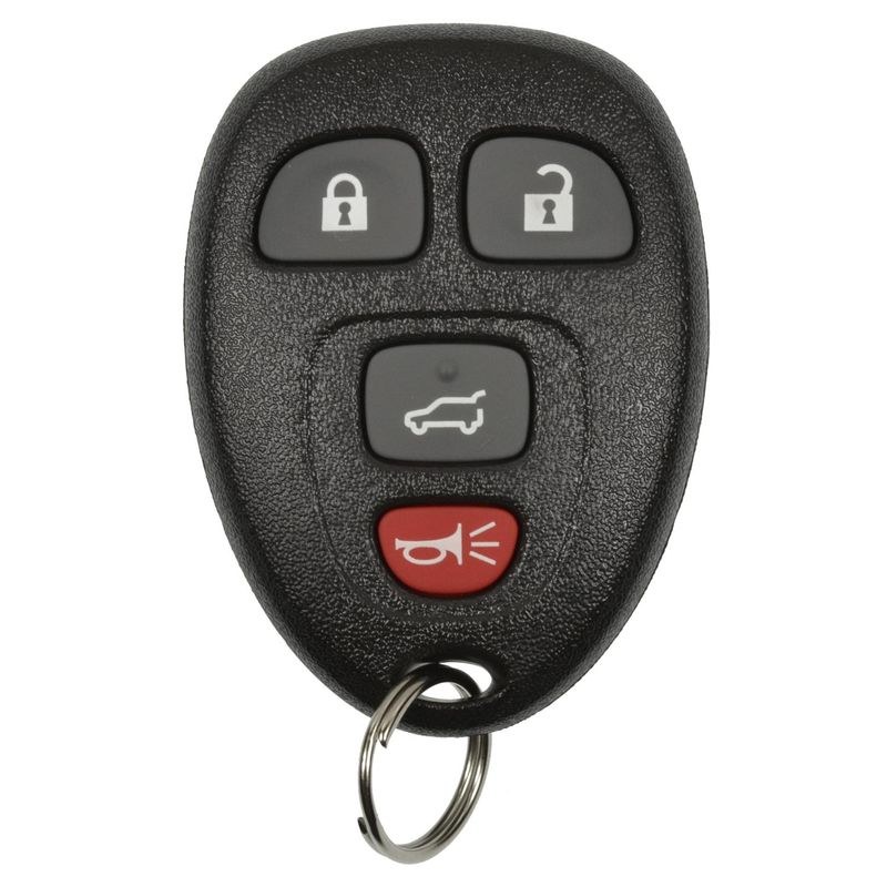 Standard Motor Products Key Fob, Locks/ Unlocks/ Trunk/ Panic, With 3 Black Buttons and 1 Red Button, With Fob and Key Ring – KET115
