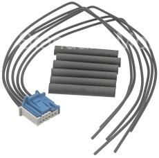 Standard Motor Products HVAC Wiring Harness Connector, With Heat Shrink Tubing/ Pigtail, 6 Female Blade Terminals – S2487