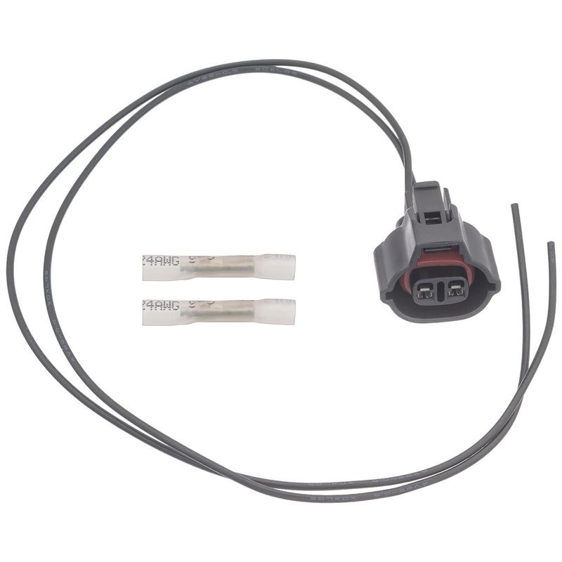 Standard Motor Products Variable Valve Timing Solenoid Connector, 2 Blade Terminal, Female Connector, With Butt Connectors/ Connector/ Pigtail – S2812