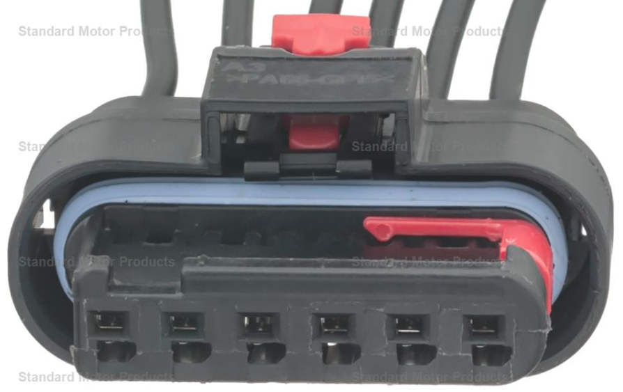 Standard Motor Products Accelerator Pedal Sensor Connector, 6 Blade Terminal, Male Connector – S2912