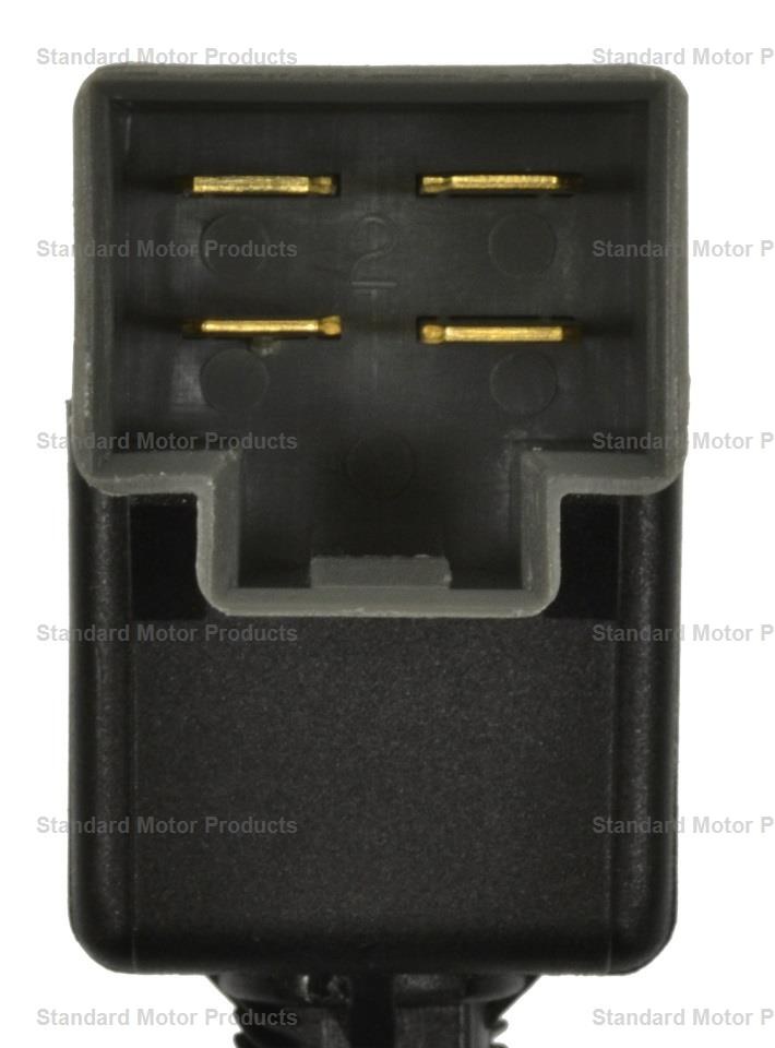 Standard Motor Products Brake Light Switch, 4 Blade Terminals, 12 Volt, Black/ Gray, Plastic, With Mounting Brackets – SLS-514