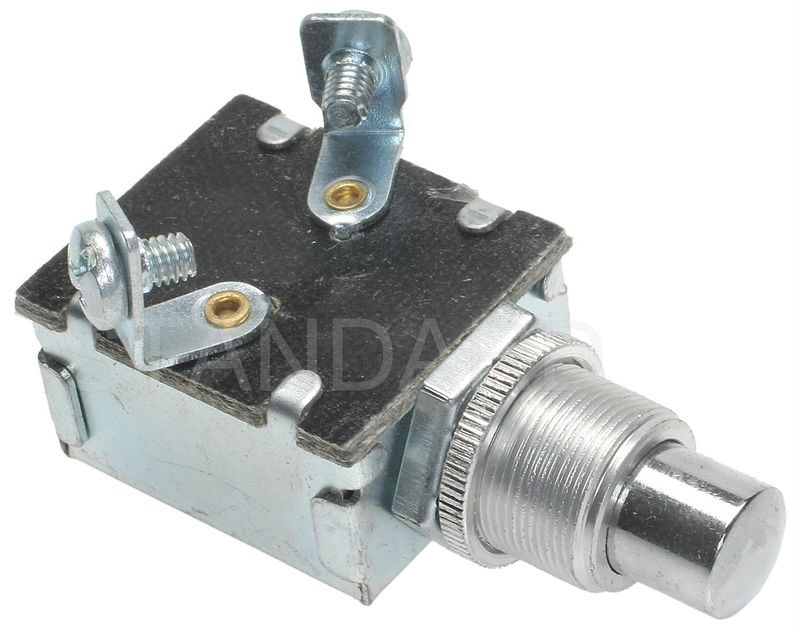 Standard Motor Products Push Button Switch, Momentary Switch, Panel Mount, Silver Button – SSB-2