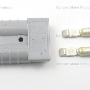 Standard Motor Products Battery Connector, Safe-Mate ®, Silver Plated Copper Contacts with Yellow Rings, 50 Amp, 10 – 12 Gauge, Gray – SST309