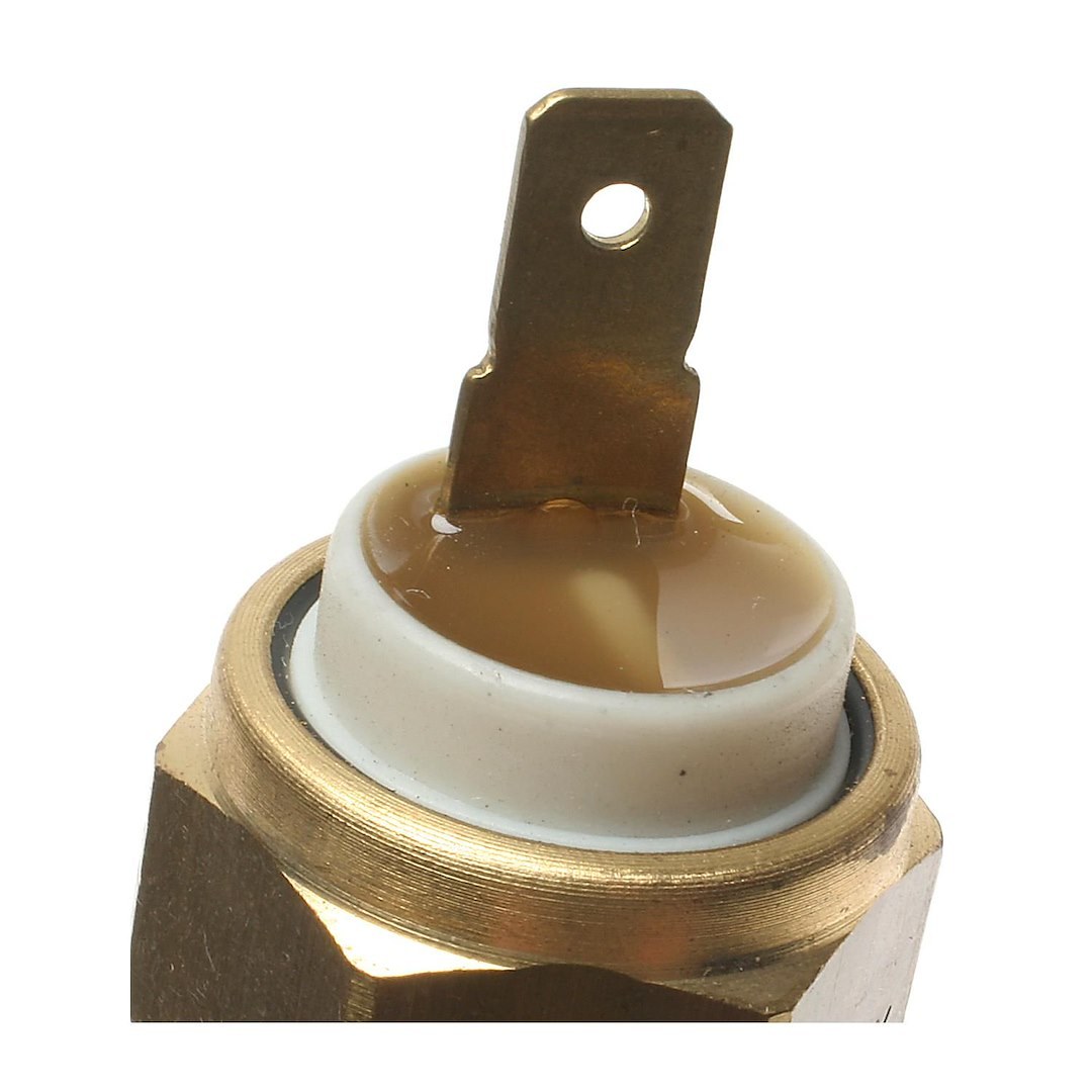 Standard Motor Products Cooling Fan Switch, 12 Volt, Metal Housing, Brass Finish, Gold – TS-490