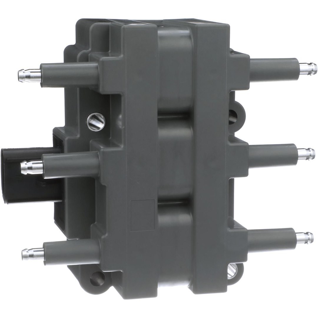 Standard Motor Products Ignition Coil, T Series, 12 Volt, Electronic Ignition Type, 4 Male Blade Terminal, Female Connector, Black – UF305T